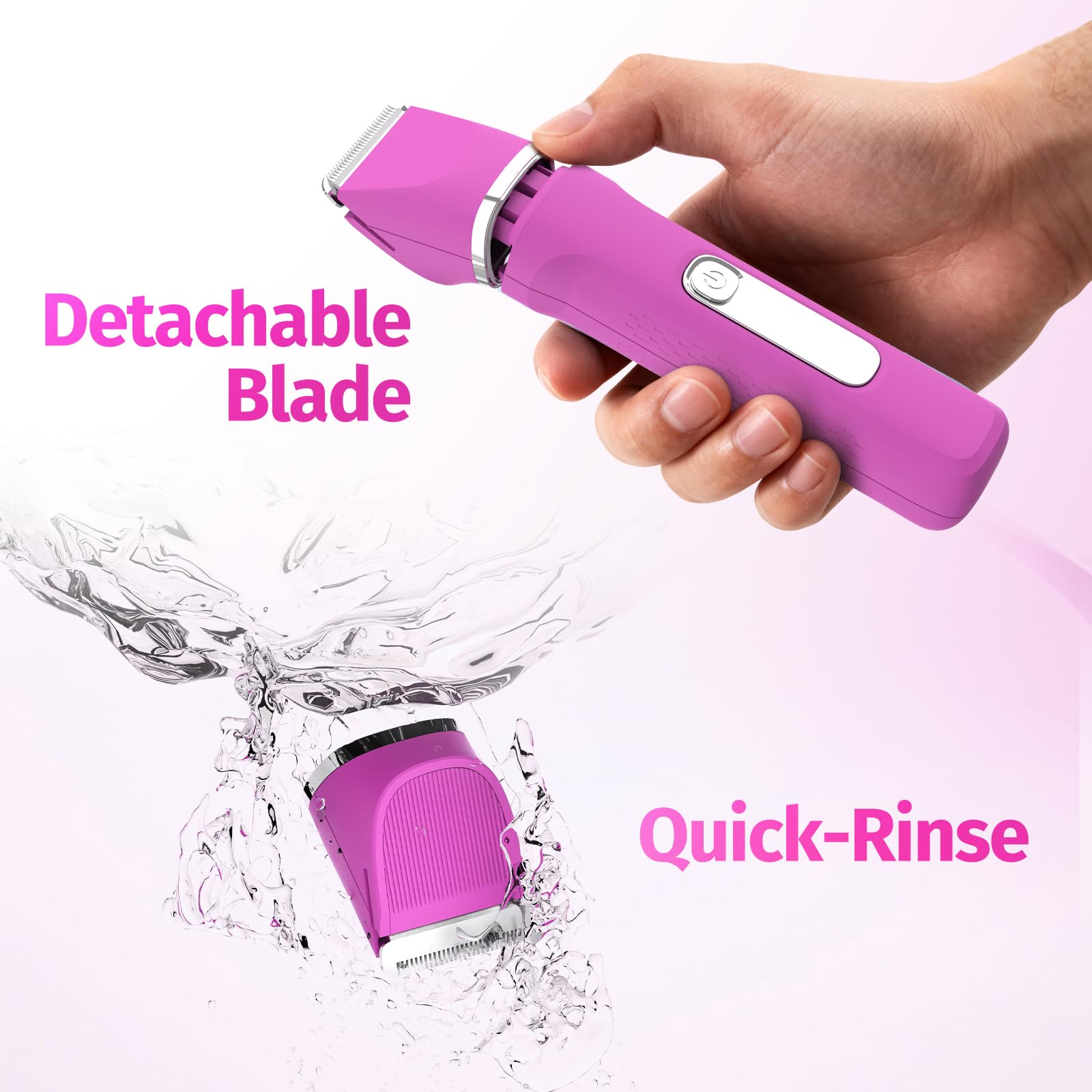 HOHOLE bikini trimmer IPX7 waterproof design for shower use