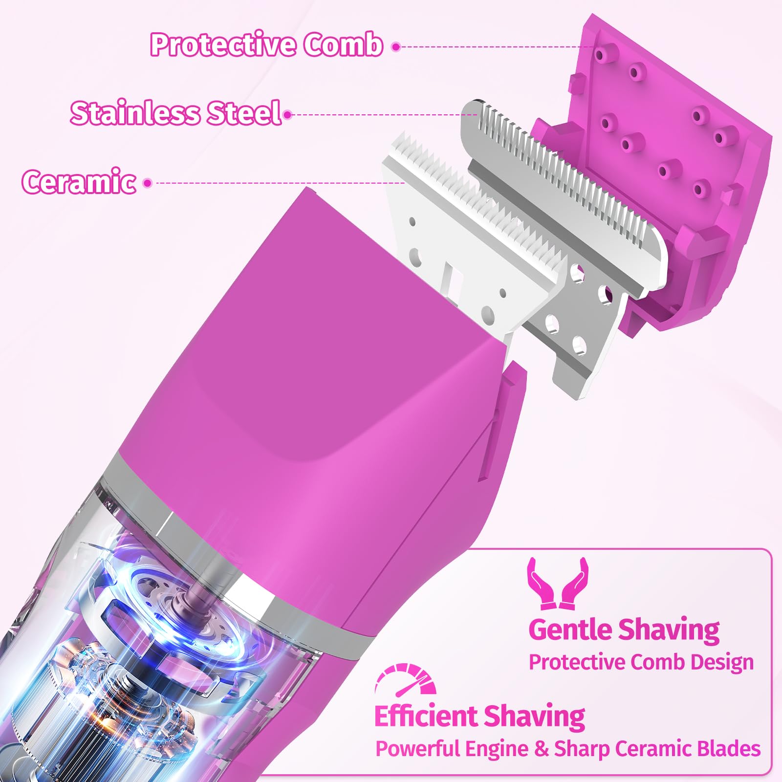 HOHOLE bikini trimmer underarm guard enabling precise grooming