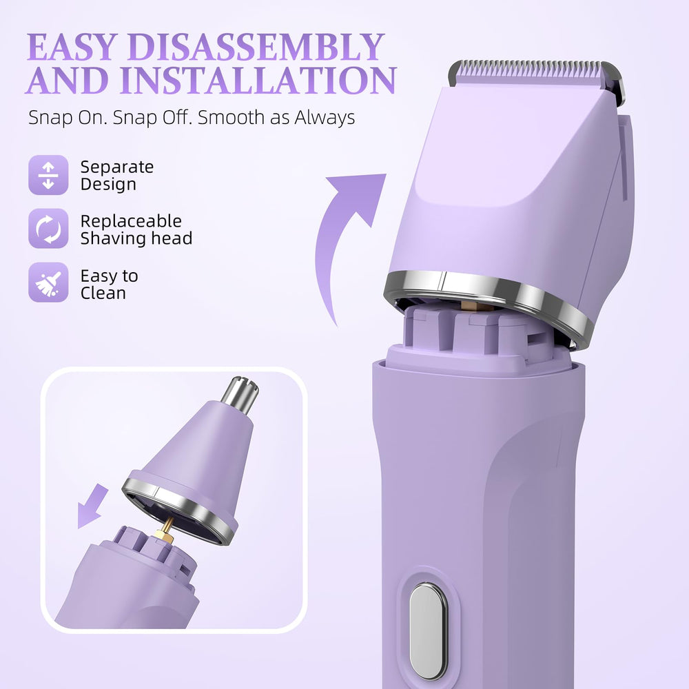 HOHOLE ceramic-blades provide sharp, skin-friendly trimming for sensitive areas.