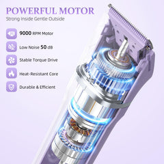 HOHOLE face-body-trimmer-head provides smooth skin on facial and leg areas.