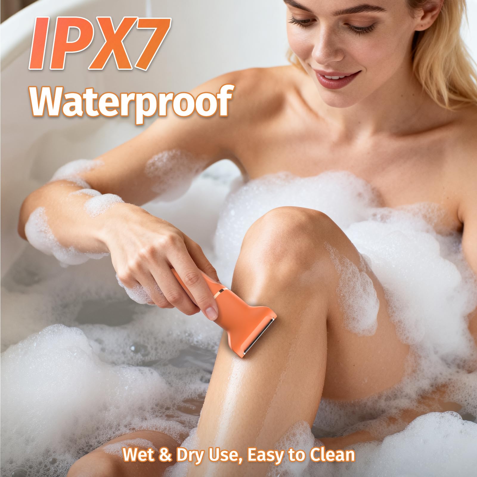 HOHOLE IPX7 waterproof design suitable for shower use