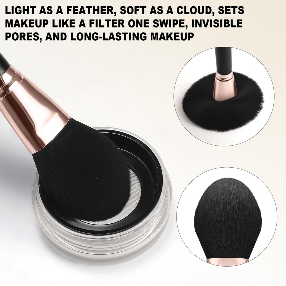 HOIFA Silkpuff eye shadow brush set for precise color and blending