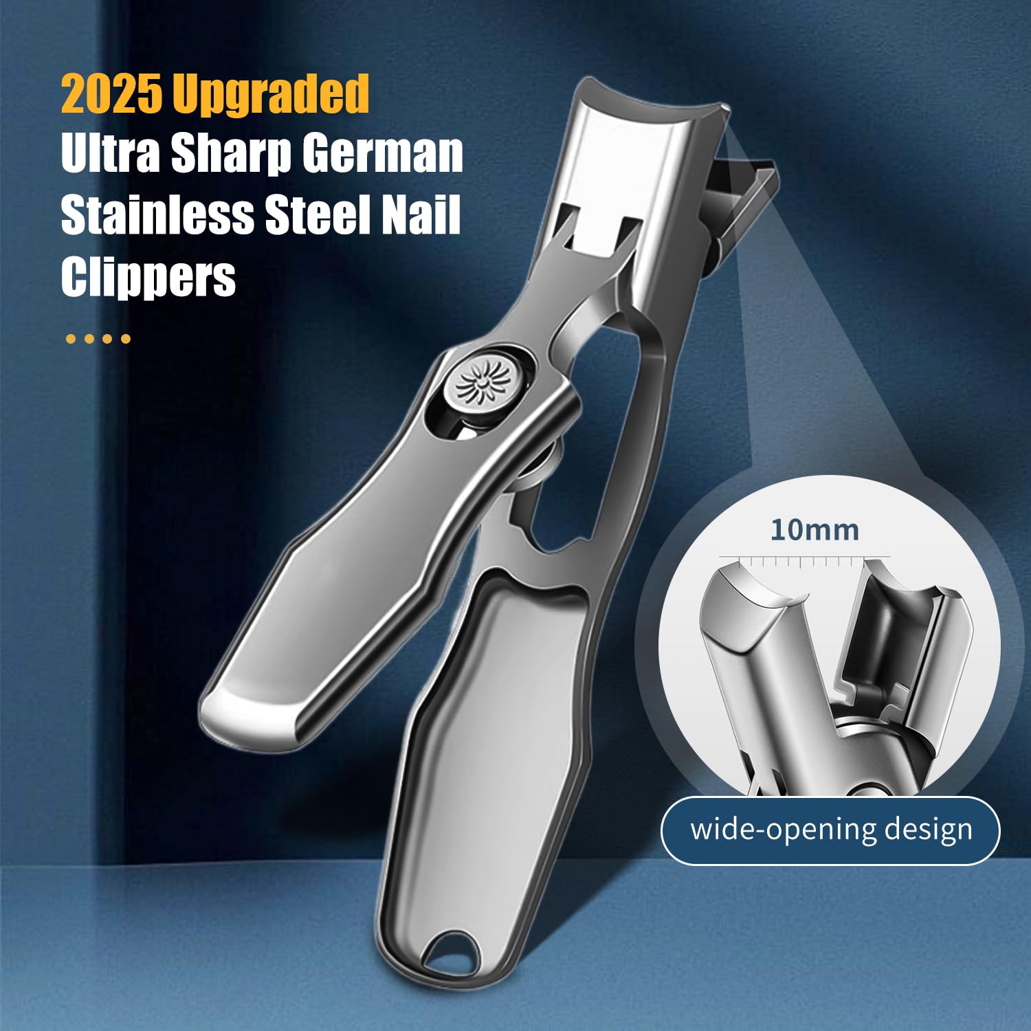 Hoiuter German nail clippers anti-splash catcher ensuring cleaner grooming.