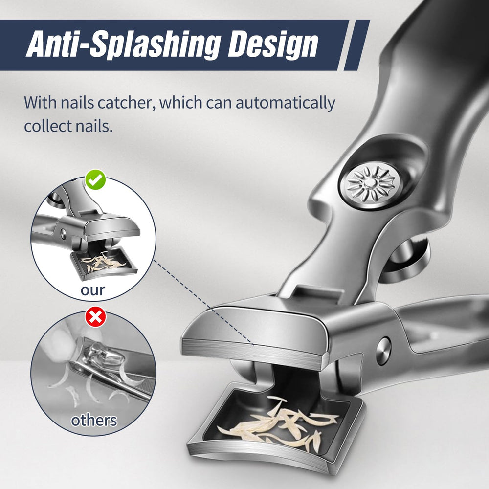 Hoiuter German nail clippers wide-opening design for thick nails.