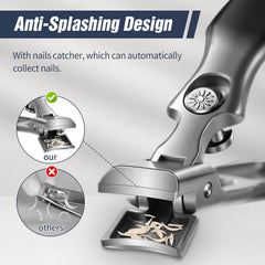 Hoiuter German nail clippers wide-opening design for thick nails.