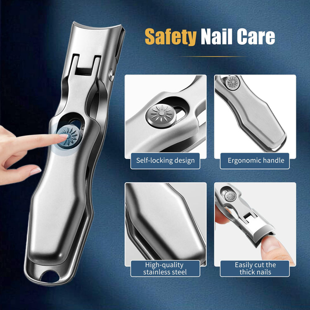 Hoiuter German nail clippers with nail file for smooth maintenance.