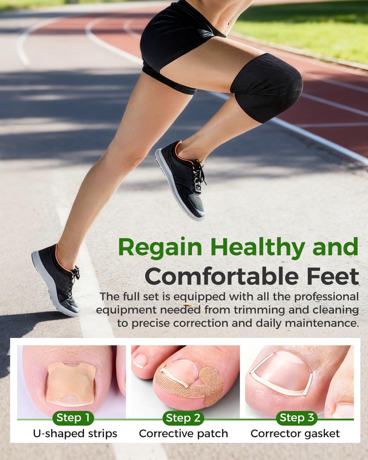 Hoiuter ingrown toenail corrector at-home-use showcases convenient self-care routine