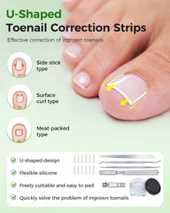 Hoiuter ingrown toenail corrector safe materials emphasize skin-friendly option