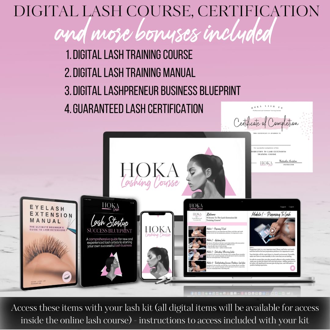 HOKA Lash beginner-friendly kit designed for new lash artists.