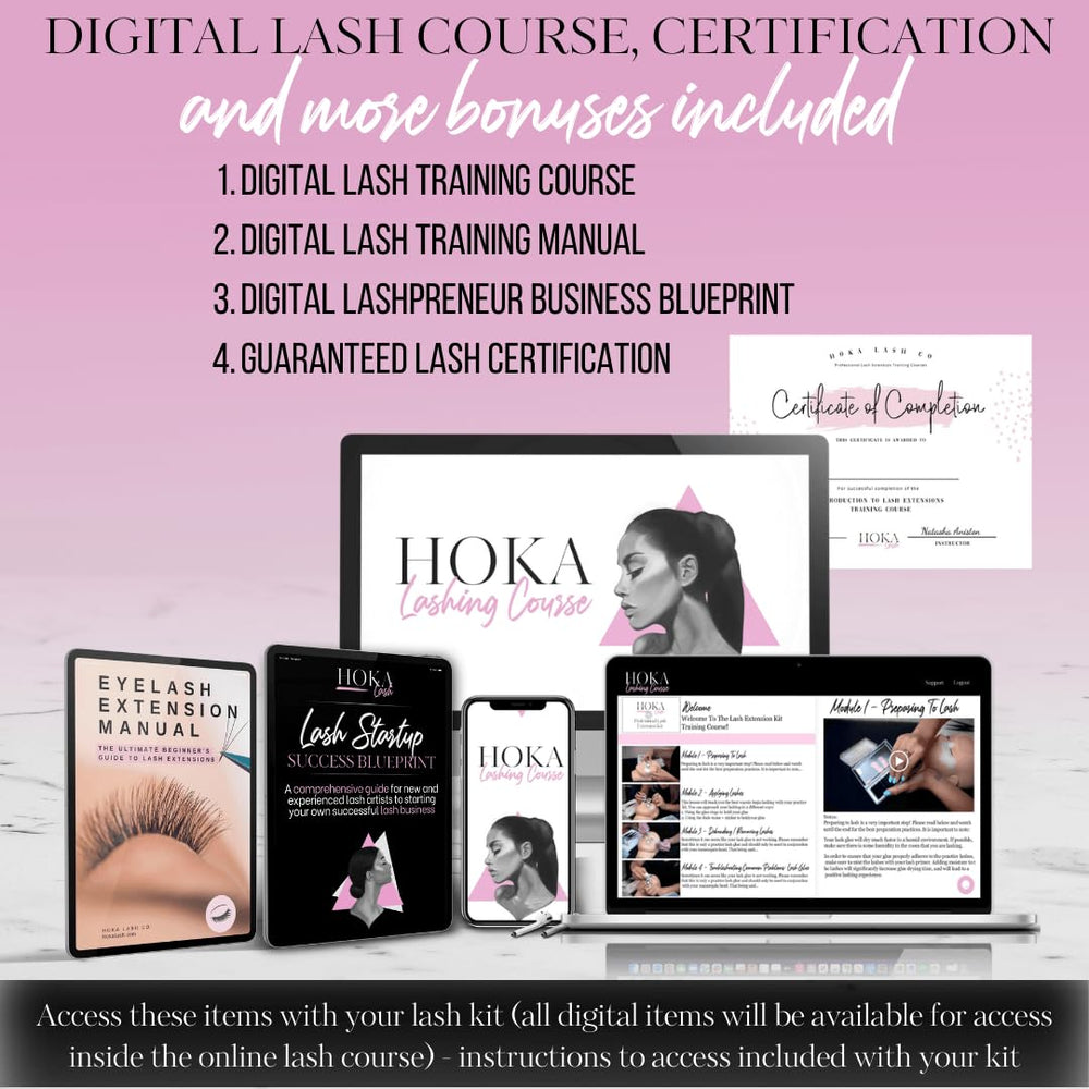 HOKA Lash beginner-friendly kit designed for new lash artists.
