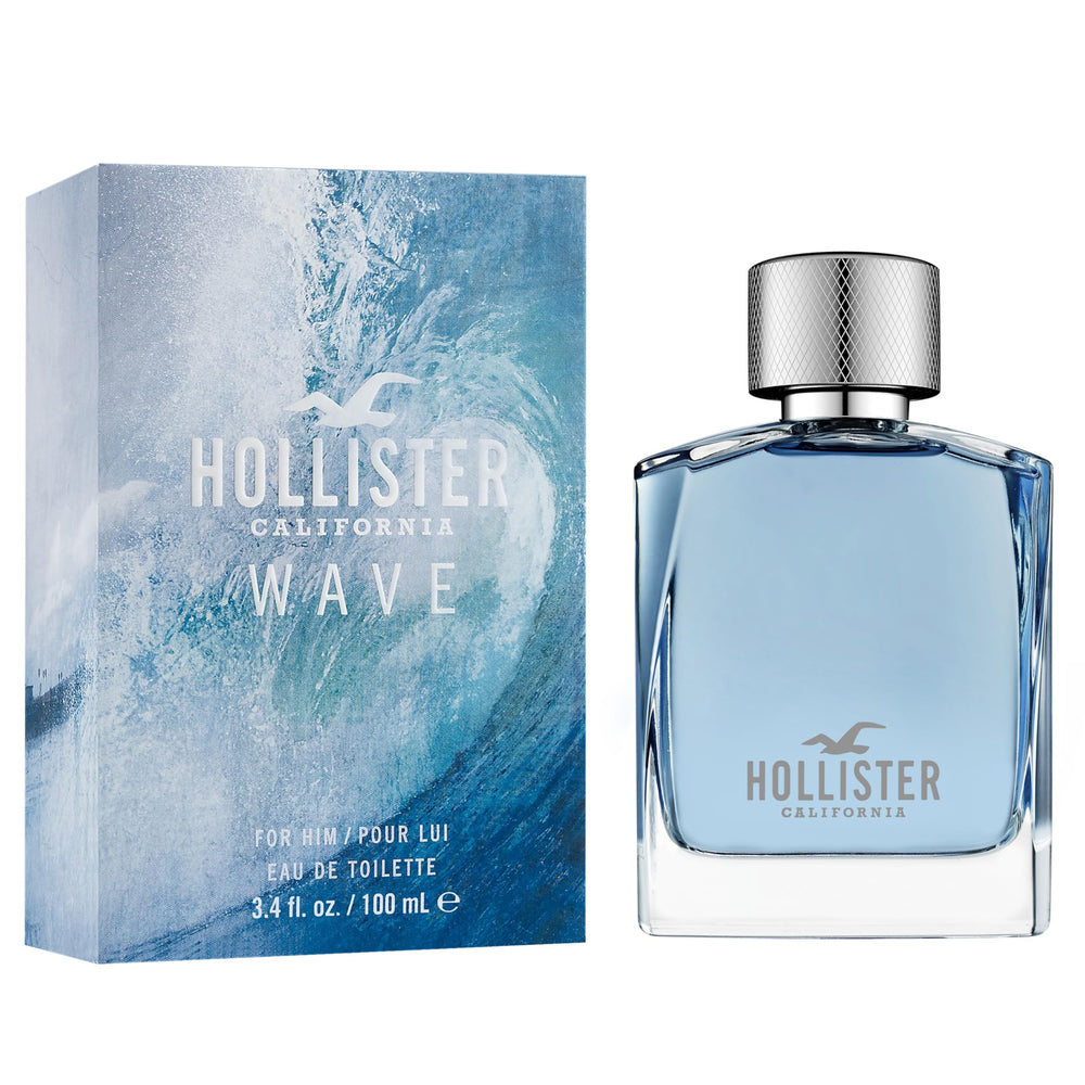 Hollister Wave Men EDT lifestyle image with ocean-inspired, versatile appeal.