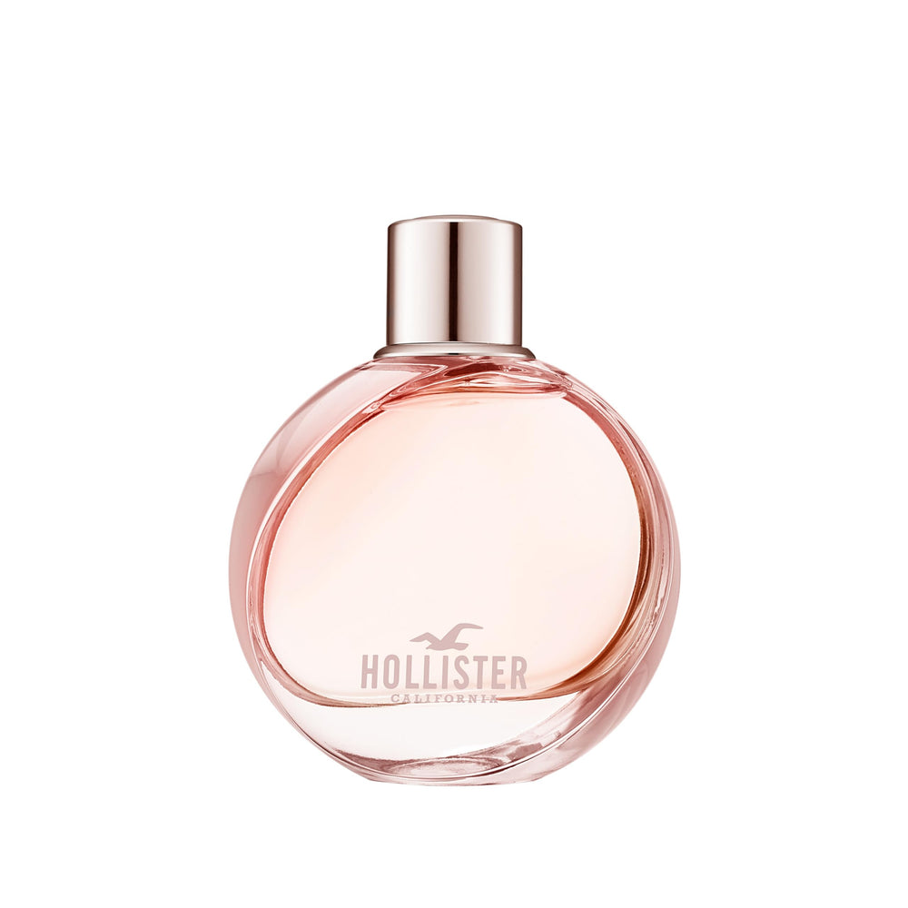 Hollister Wave Women EDP bottle showcasing coastal notes for everyday confidence.
