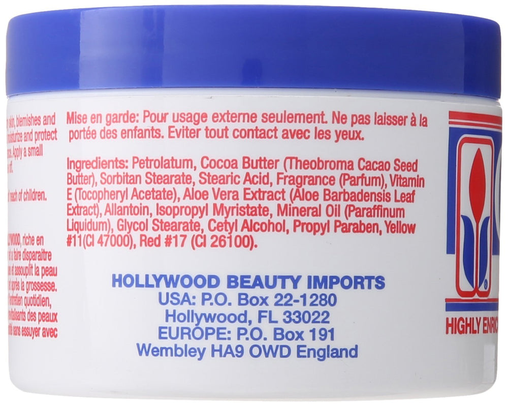 Hollywood Beauty Vitamin E enriched formula bottle emphasizes nourishing ingredients.