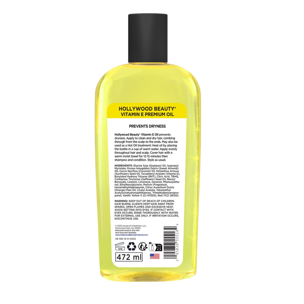 Hollywood Beauty Vitamin E Oil skin application for smoothness and moisture