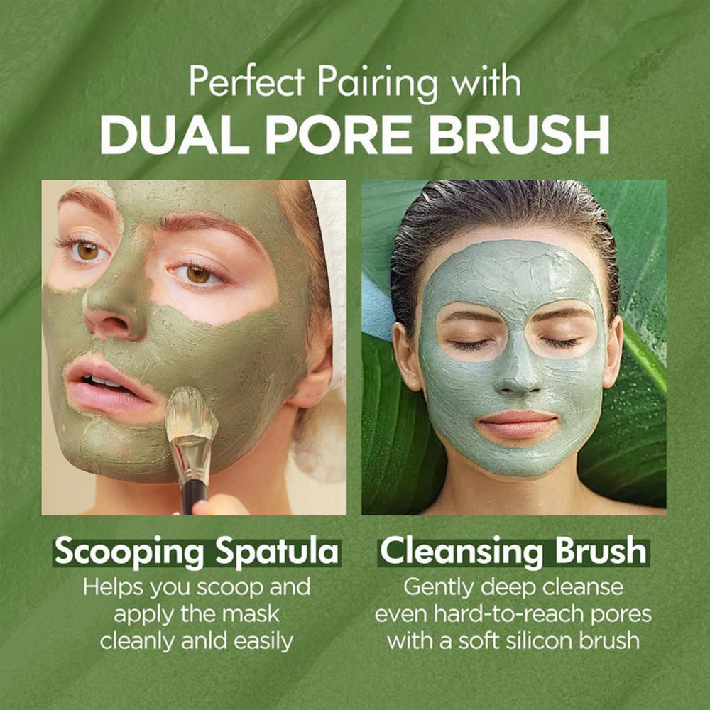 Holy Basil Bubble Deep Mask holy basil extract conveys soothing herbal aroma.