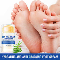 Holyarm 60% Urea Foot Cream texture close-up demonstrates non-greasy formula