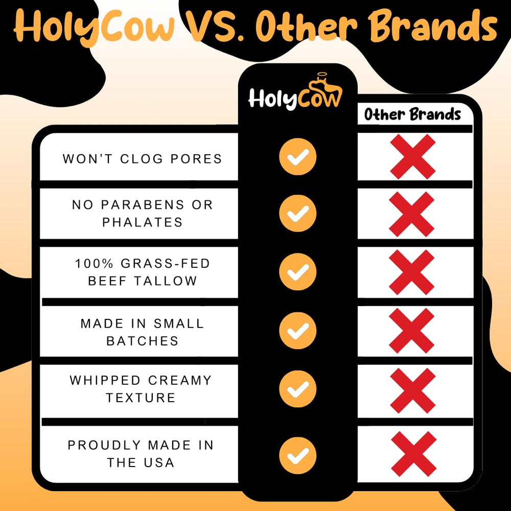 HolyCow whipped balm applied after sun for gentle moisture and comfort