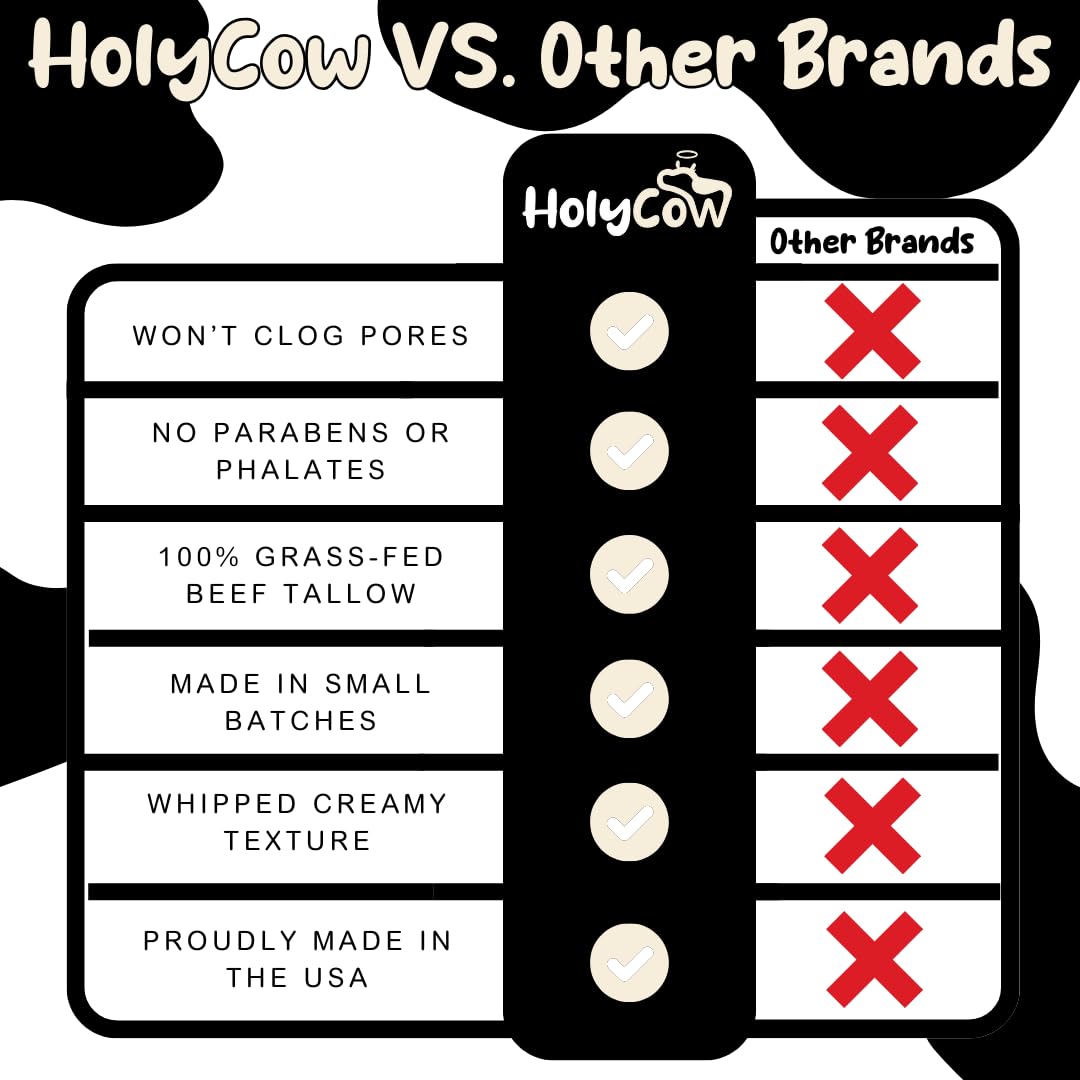 HolyCow unscented balm with lavender and rose notes from jojoba oil.
