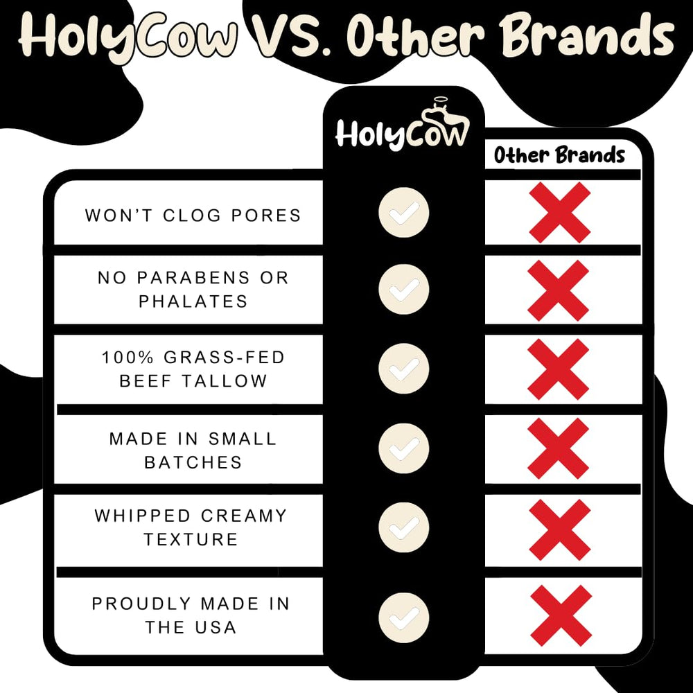 HolyCow unscented balm with lavender and rose notes from jojoba oil.