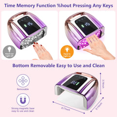 HOLYNOTES rechargeable battery and portability for salon-quality nails anywhere