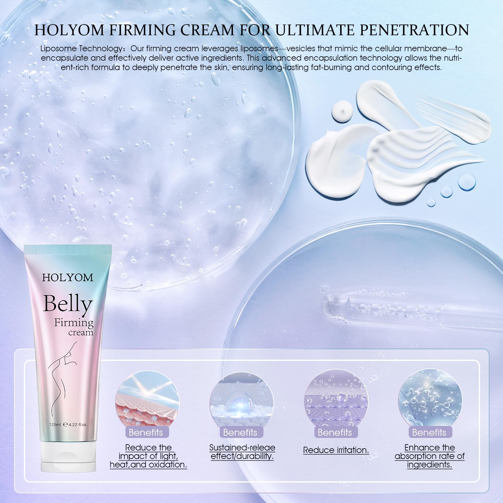 HOLYOM B Flat Cream promotes radiant, moisturized skin with vitamin E.