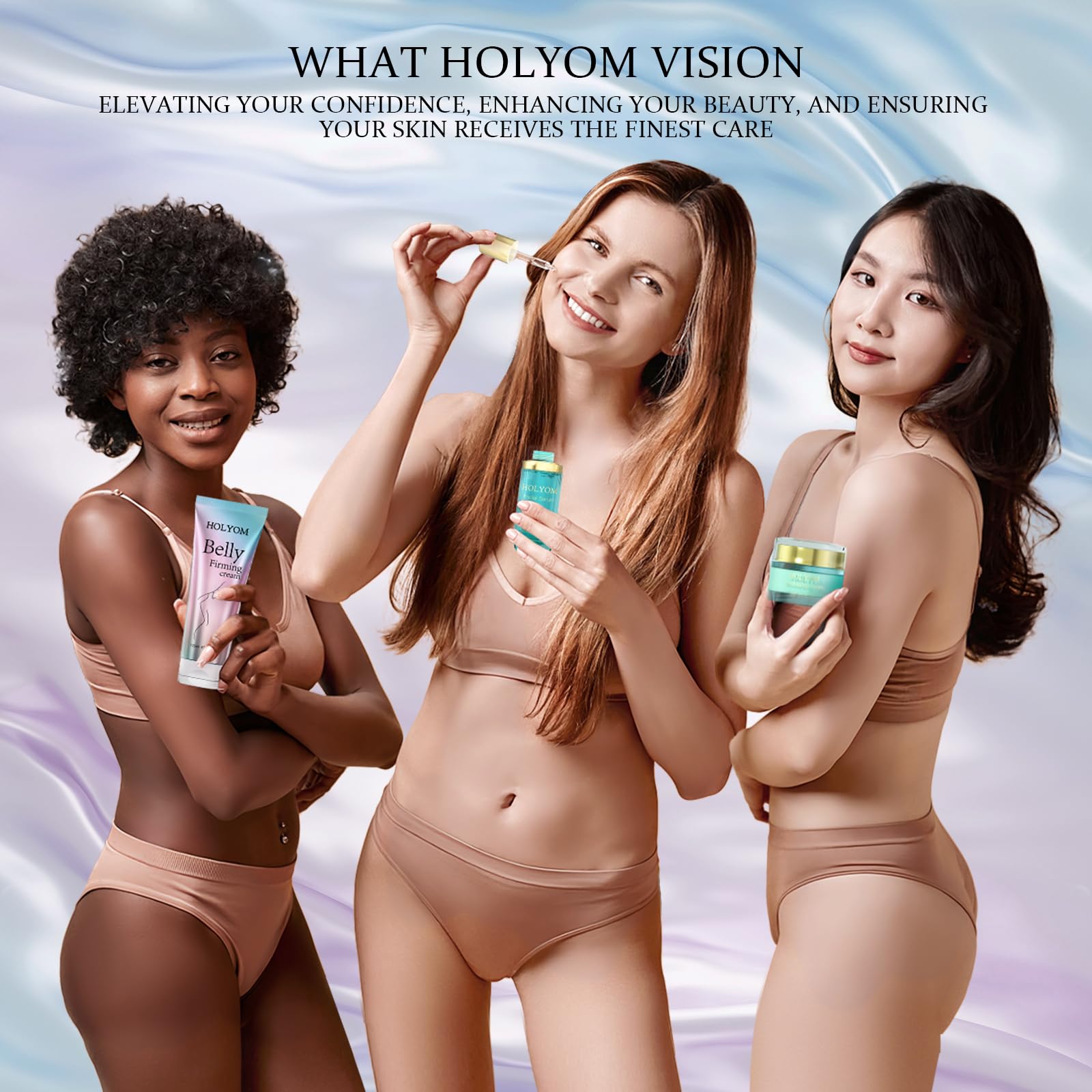 HOLYOM B Flat Cream with light fragrance supports a comfortable daily routine.