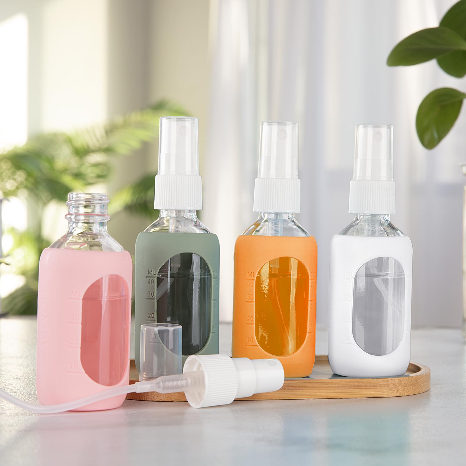 HOMBYS color-coded sleeves help identify liquids quickly for organized routine use.