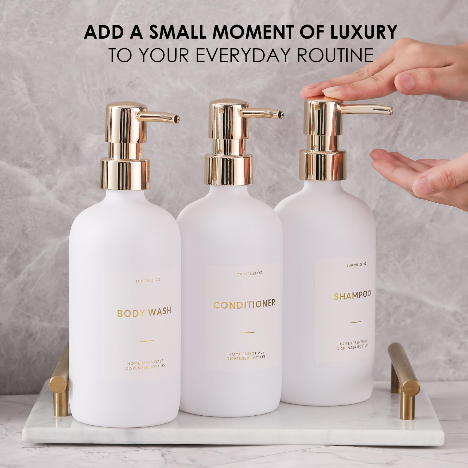 HOMCDALY bathroom shower organizer enhances minimalist decor