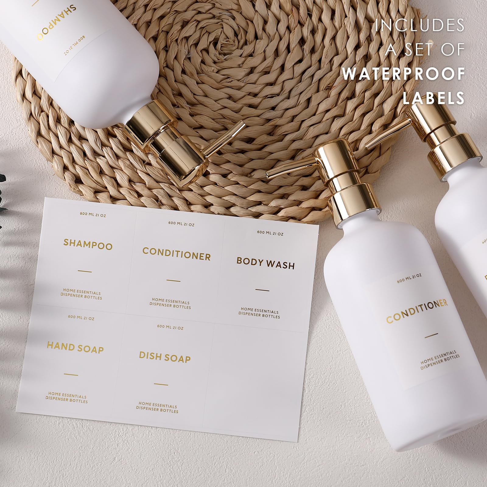 HOMCDALY guest bathroom essentials in elegant 3-pack