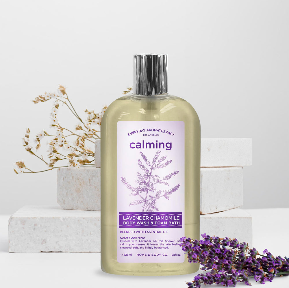 Home & Body Company aromatherapy duo-pack image showing two 28oz bottles for long-lasting use.