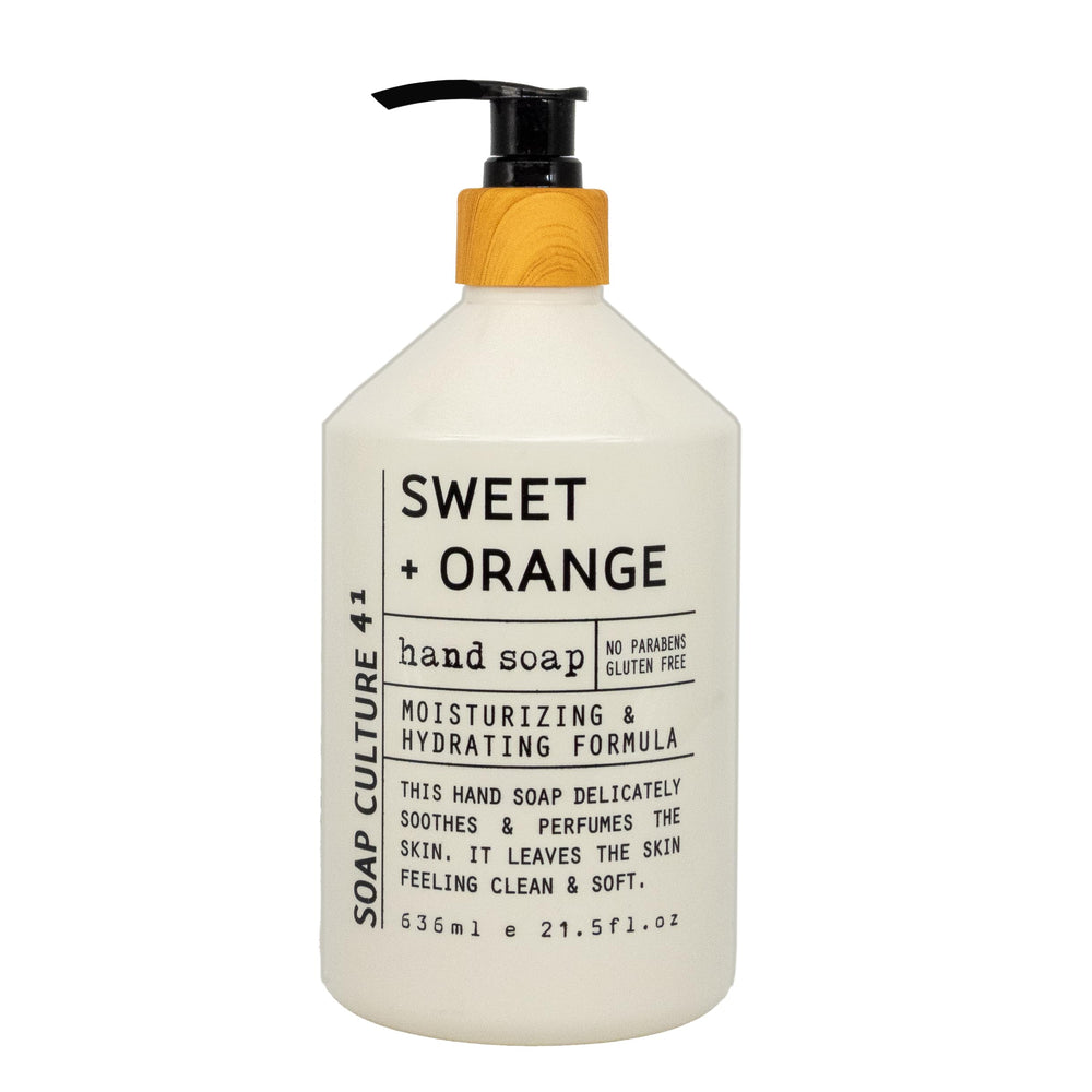 Home & Body Company Soap Culture 4-pack display showing versatile scents for shared handwashing