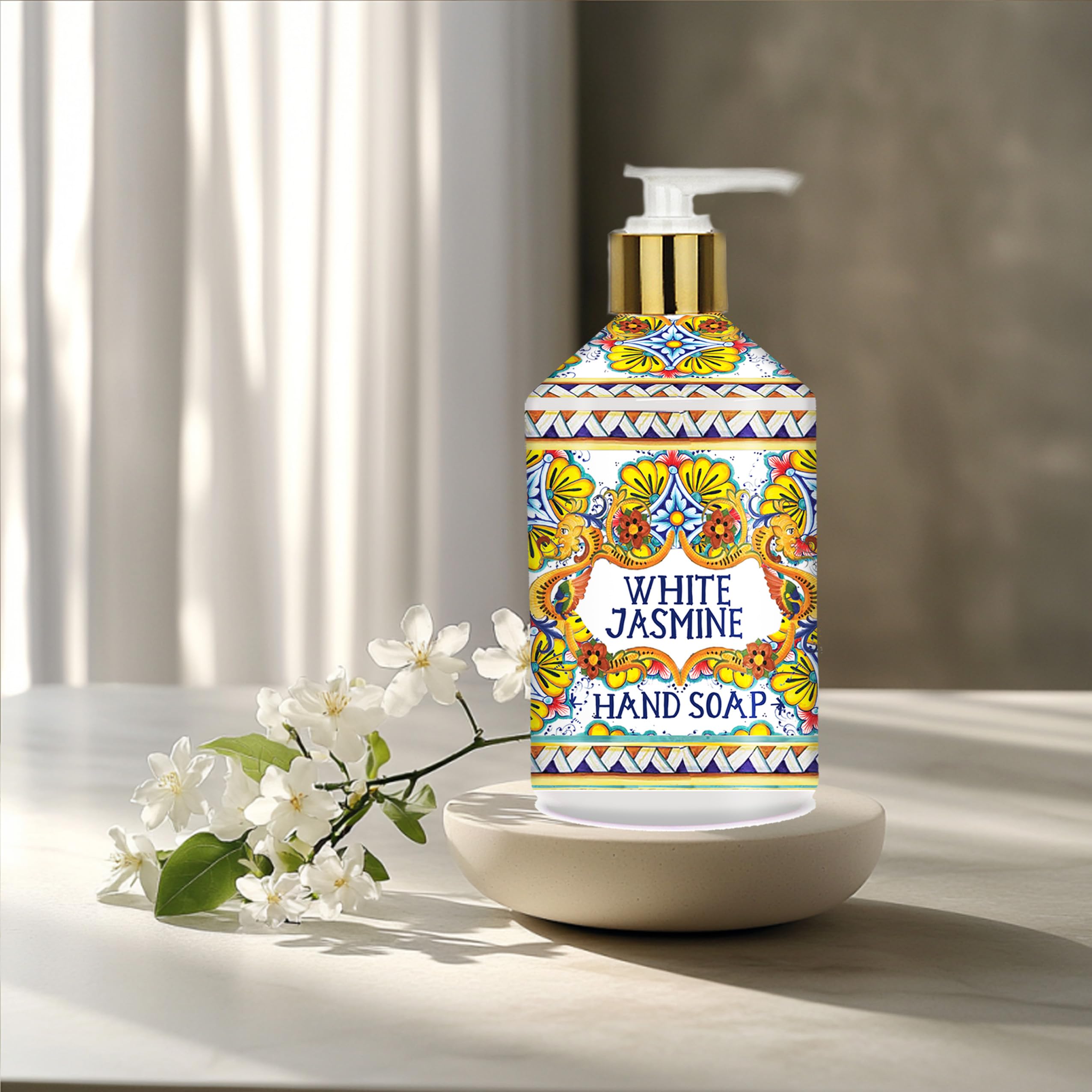 Home & Body Company Villa Flora display-ready set on bathroom or desk area