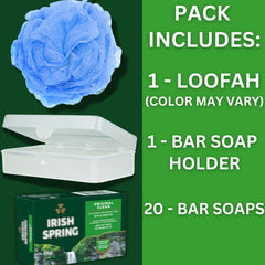 HOME IMPACT Irish Spring Original Clean bar soap lather for thorough cleansing.