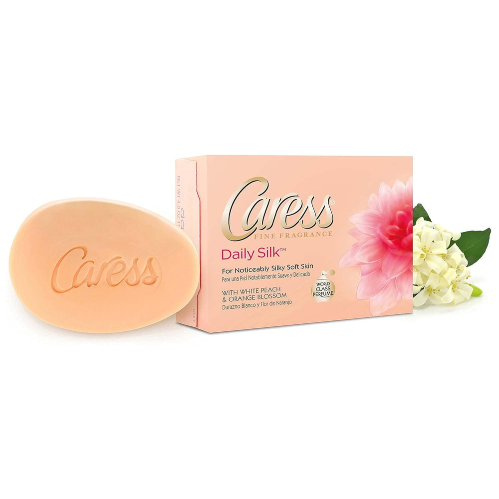 Home Sweet Bundles Caress Daily Silk fragrance notes white peach and orange blossom.