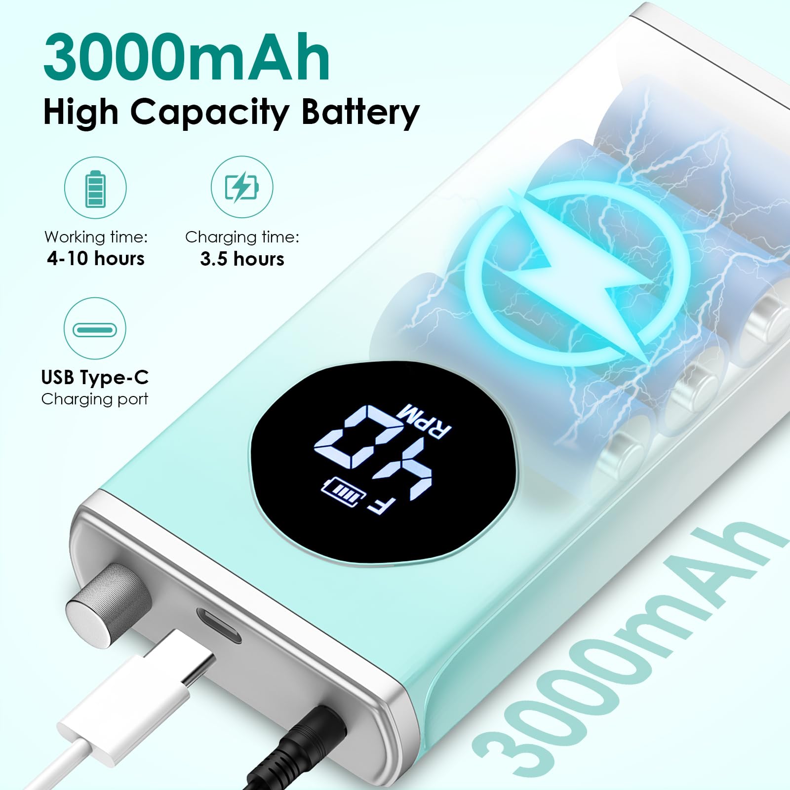 Homeasy electric nail drill clip-on compact emphasizes portability for on-the-go manicures.