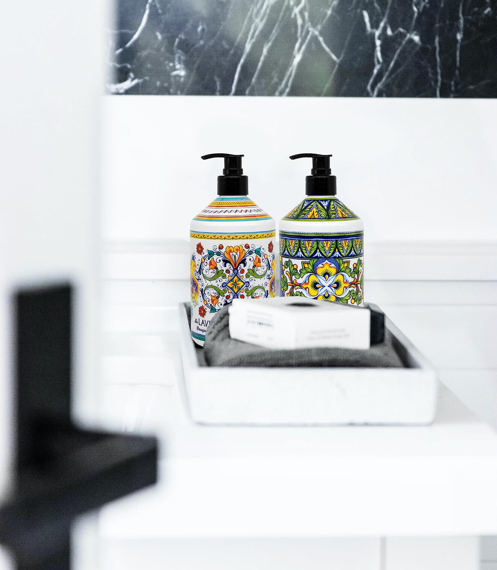 Home & Body Company Perugia Deruta 21.5oz bottle with generous capacity for extended use.