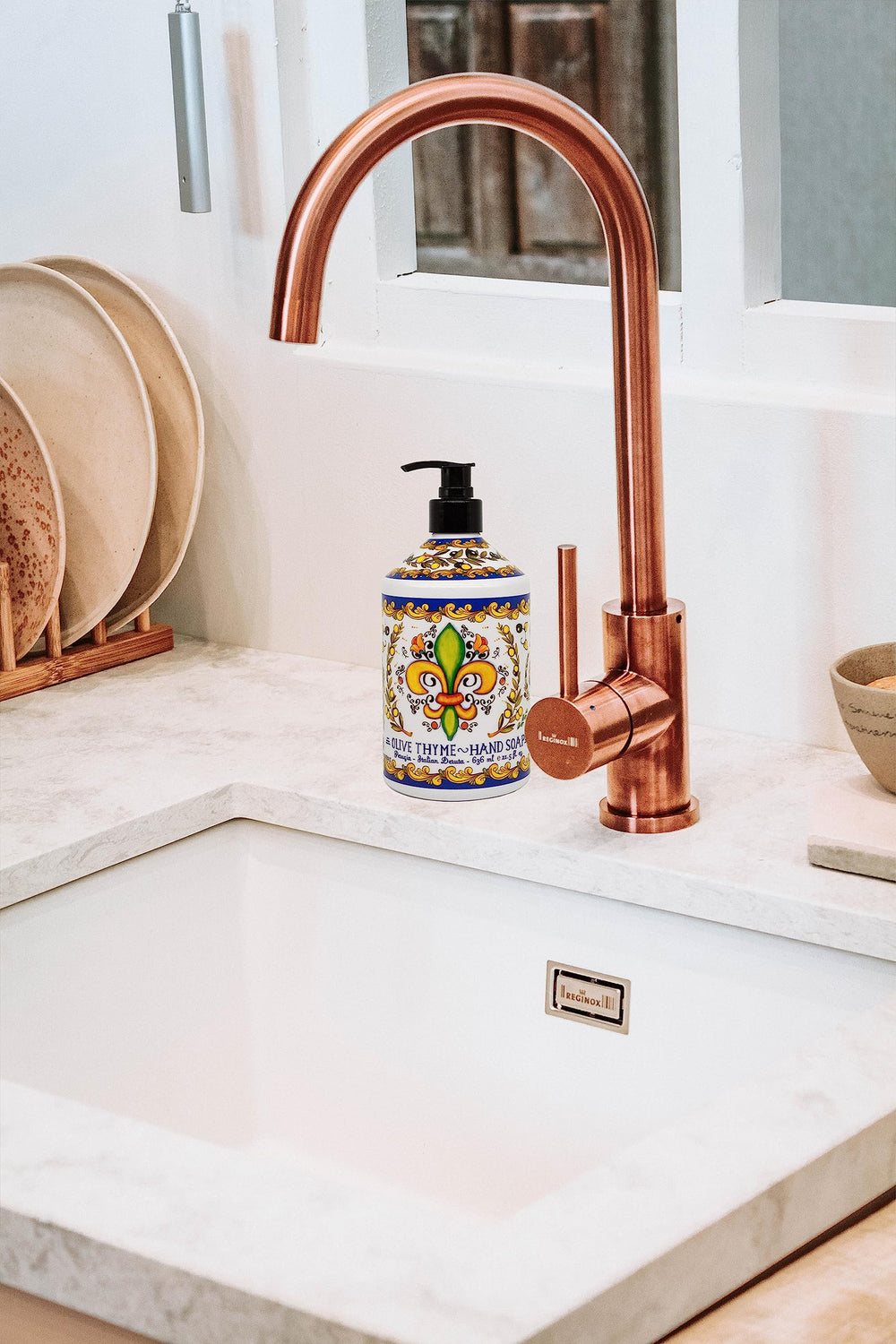 Home & Body Company Perugia Deruta Sweet Orange bottle for uplifting daily hand washing.