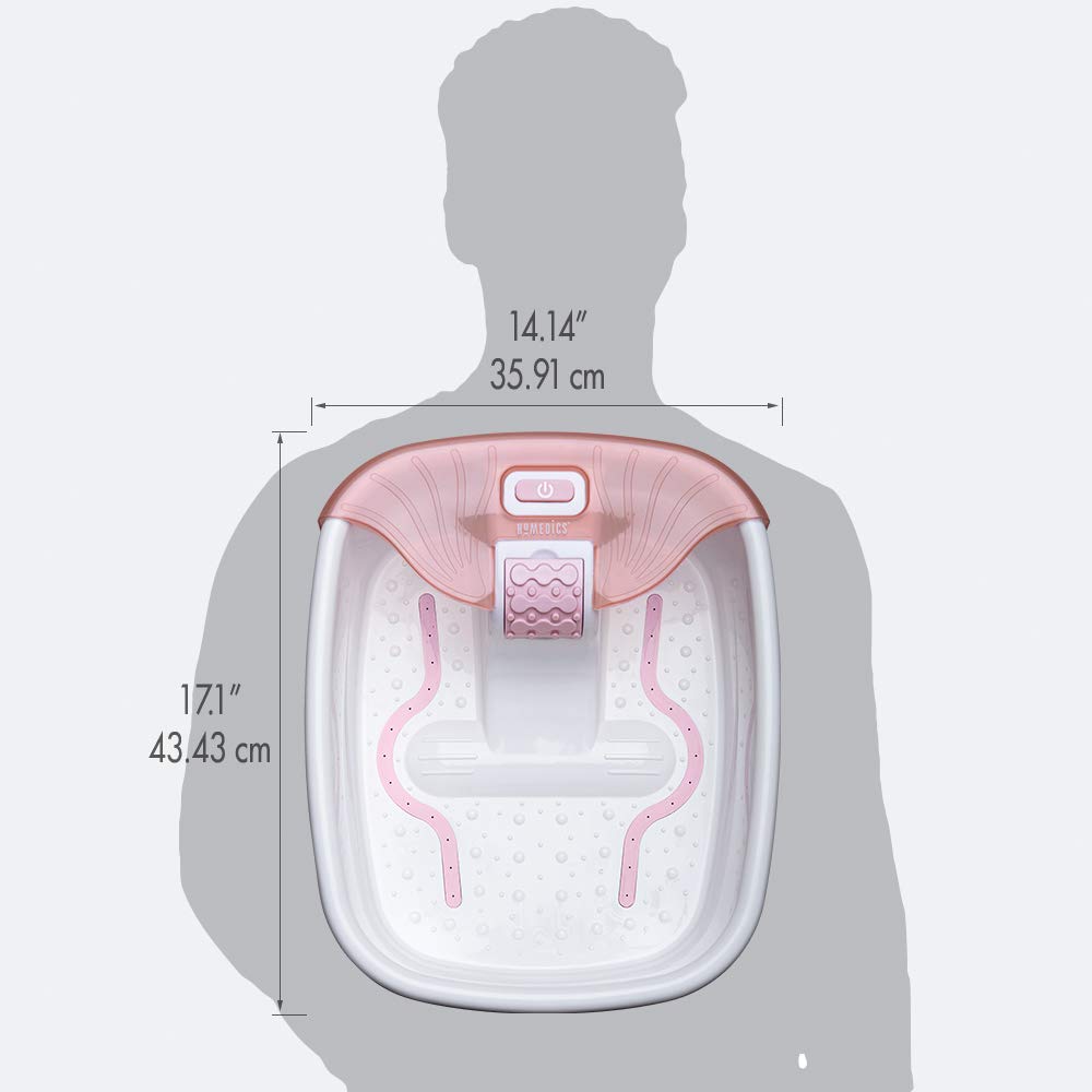 Homedics Bubble Bliss Deluxe-Foot Spa built-in massage nodes for sole relief
