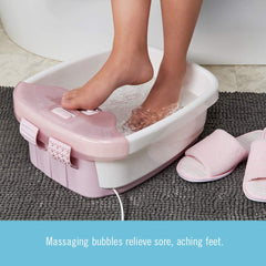 Homedics Bubble Bliss Deluxe-Foot Spa raised nodes for targeted massage