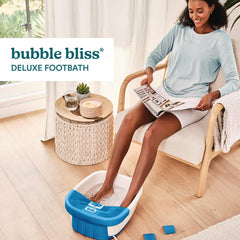 HoMedics Bubble Bliss Deluxe Foot Spa toe-touch controls for effortless operation