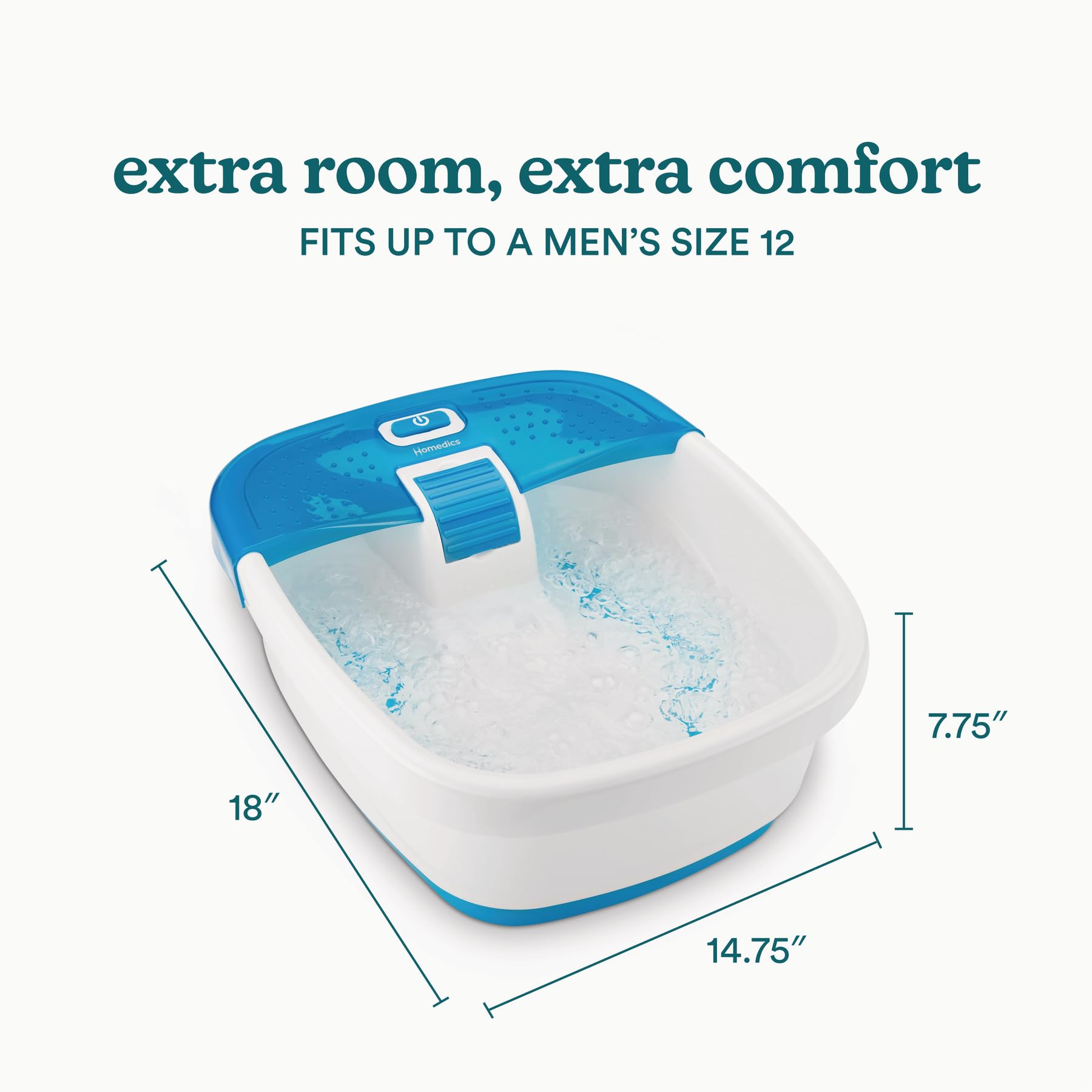 HoMedics Bubble Bliss maintains warm water for longer sessions