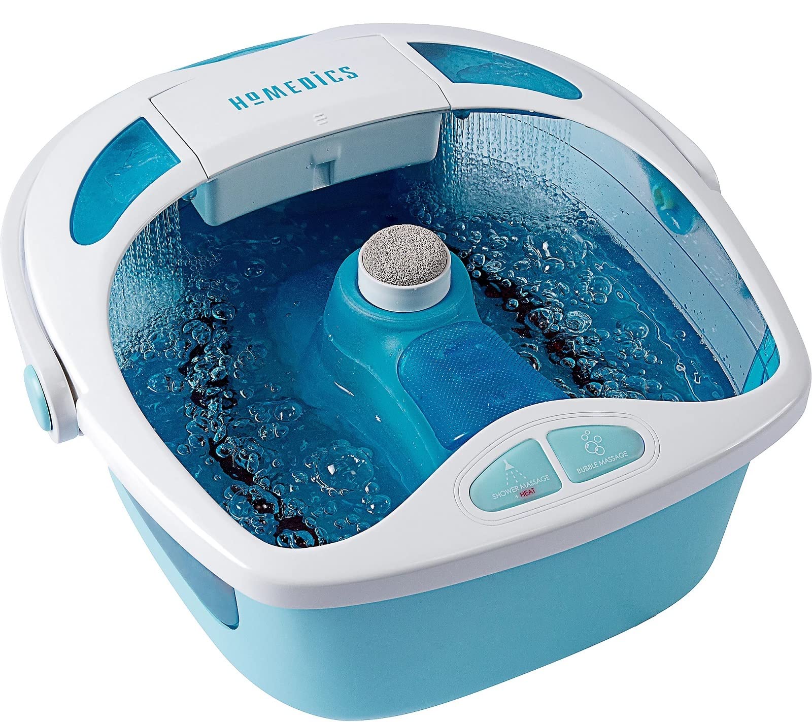 HoMedics Shower Bliss Foot Spa water jets deliver a relaxing foot massage at home