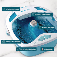 HoMedics Shower Bliss Heat Boost warms water quickly for comfortable soaks