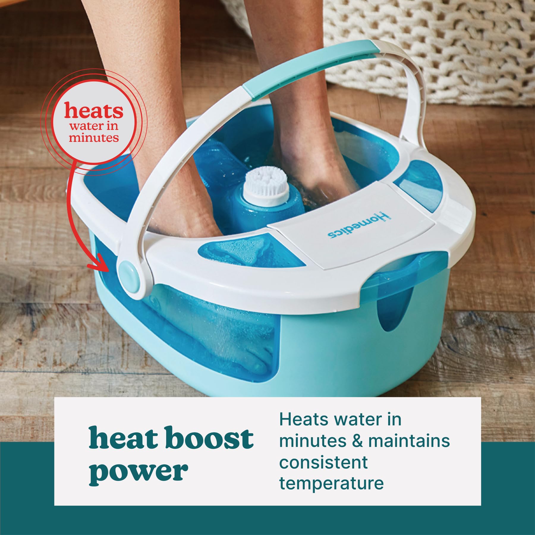 HoMedics Shower Bliss pumice stone attachment smooths rough skin