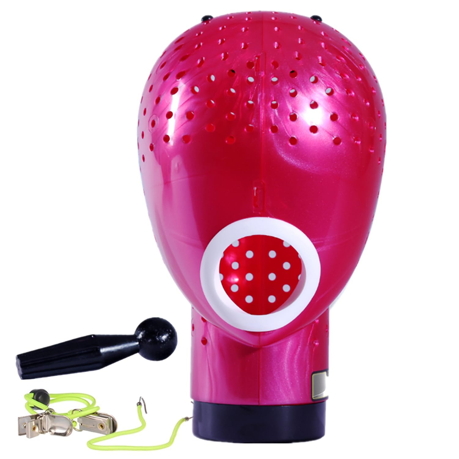 HOMEGOAL hair dryer wig head stand pink enables quick hands-free drying