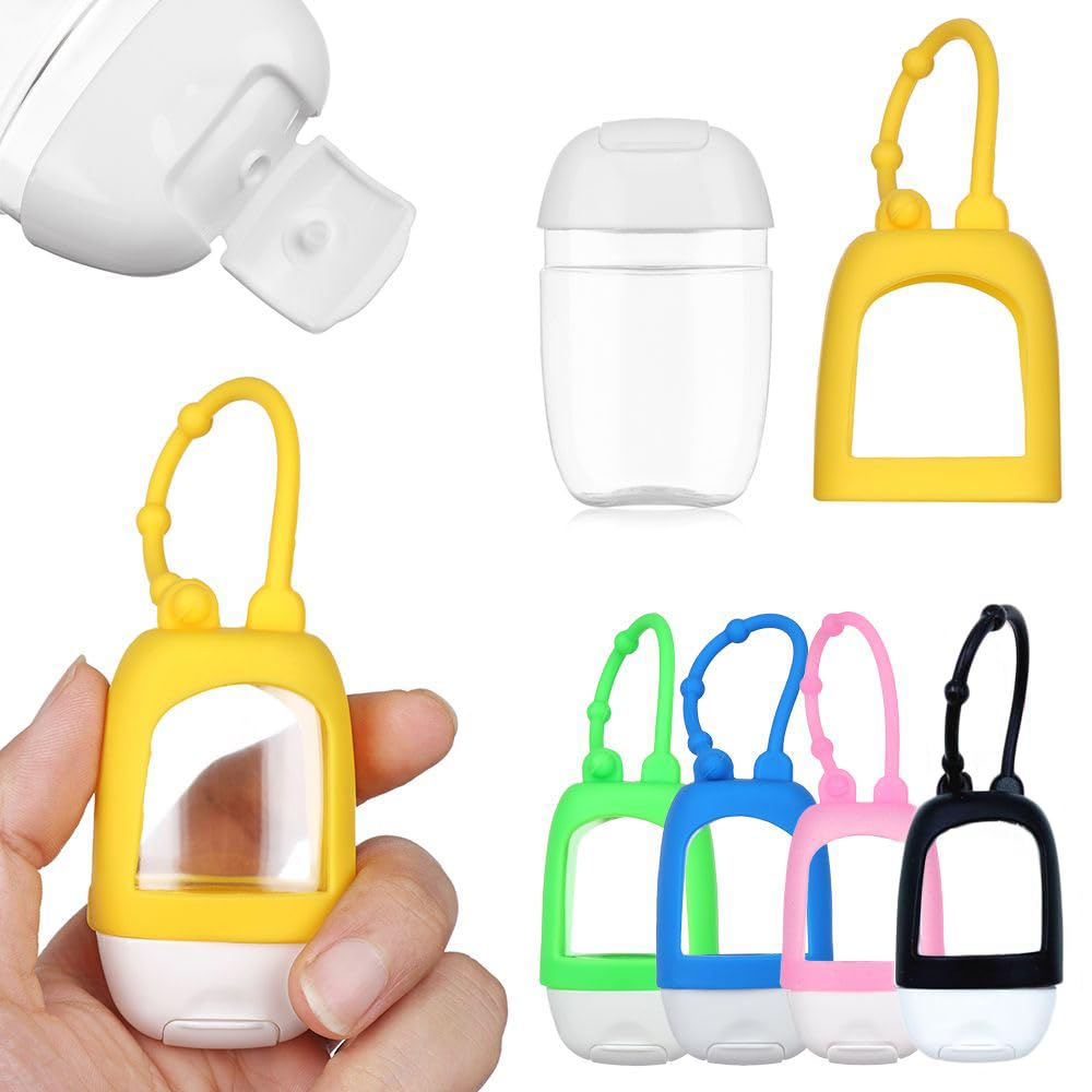HomeSoGood portable bottles fit in purse or pocket for quick-on-the-go toiletries.