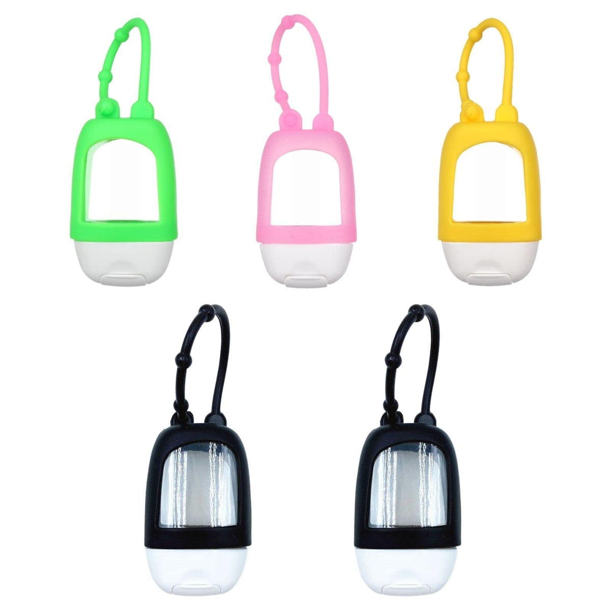 HomeSoGood travel bottles clip-on set shown, compact, spill-proof storage for on-the-go travelers.