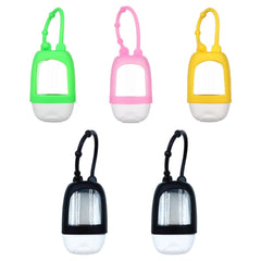 HomeSoGood travel bottles clip-on set shown, compact, spill-proof storage for on-the-go travelers.