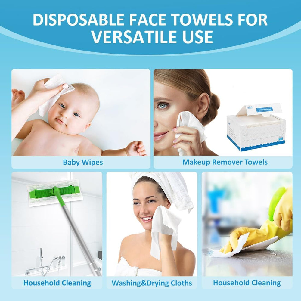 homexcel face towels absorbent wet-use example with makeup removal precision