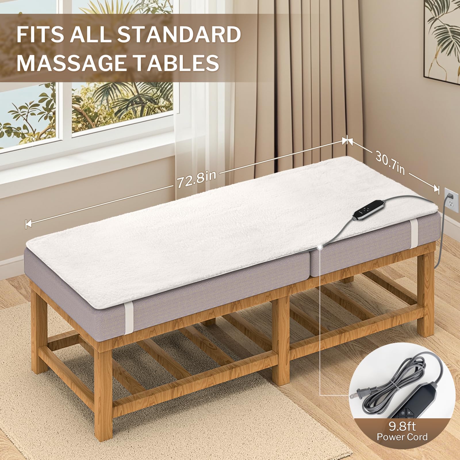 Homlyns LuxeHeat is machine washable for easy care and hygiene.